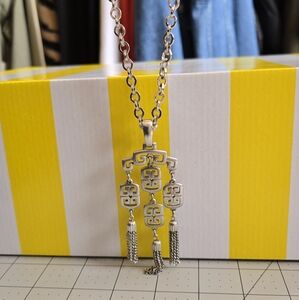 Trifari signed Tassel statement necklace